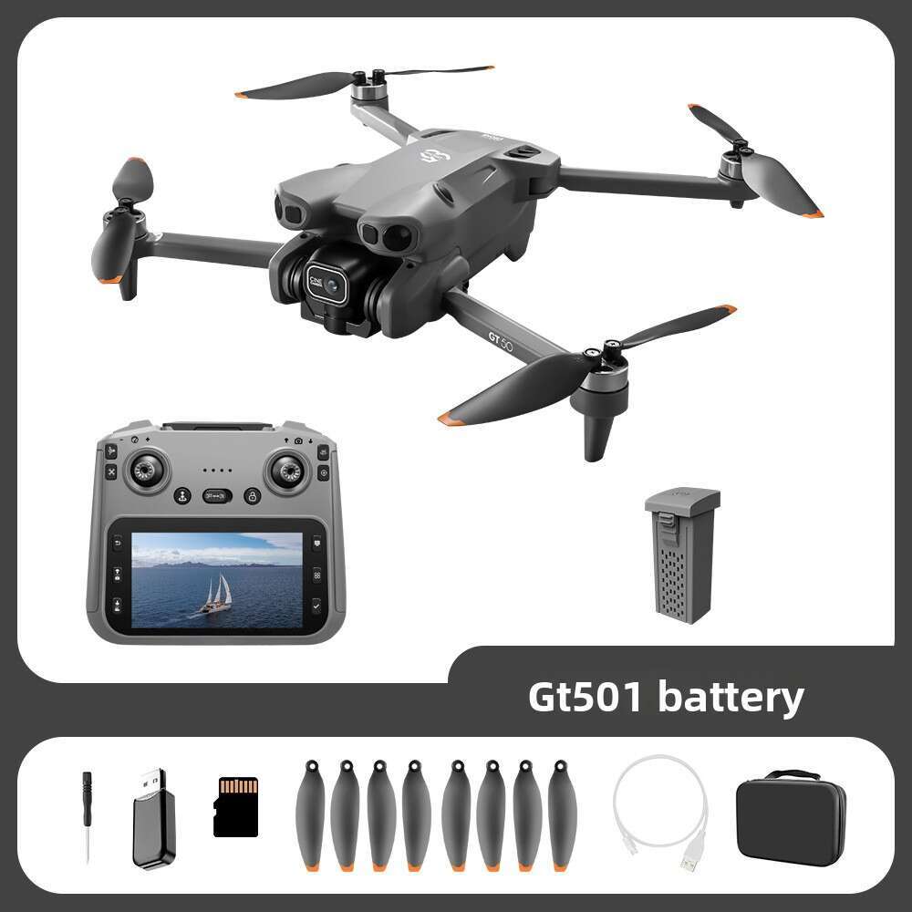 New Product GT50 PRO Drone Remote Control With Screen HD Aerial Photography Brushless Obstacle Avoidance Quadcopter Toy Kuhangxin
