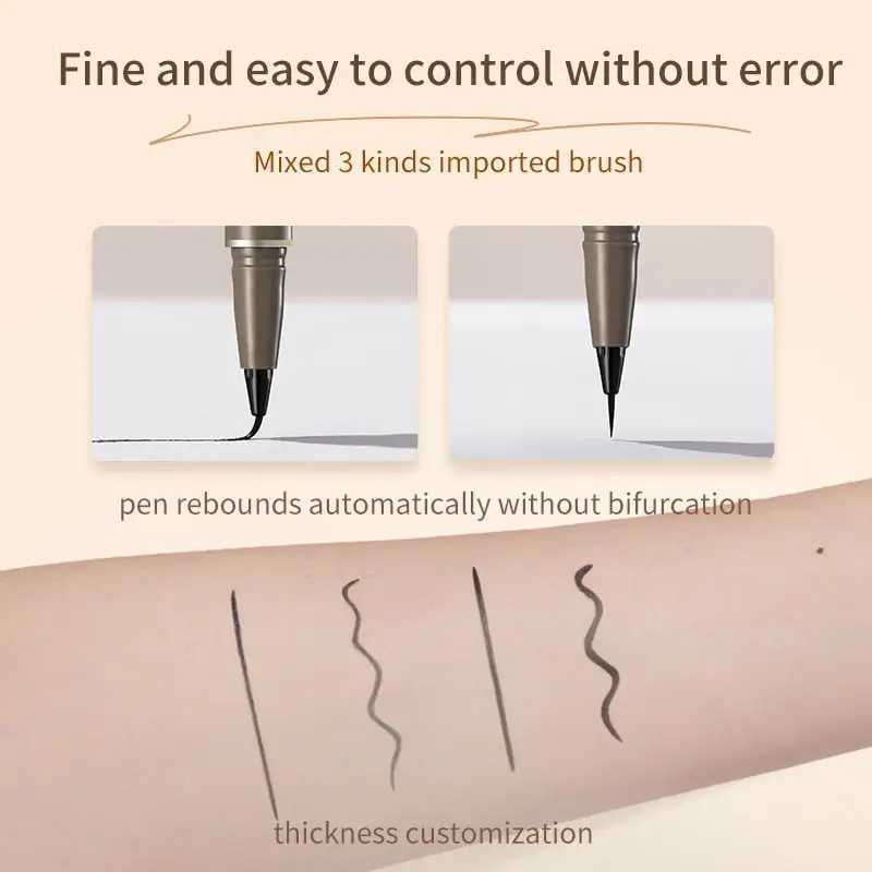 Judydoll Liquid Eyeliner Ultra Fine Liquid Eyeliner Waterproof with Smooth Strong Fibres Smudge-proof Longwearing Smooth H260406