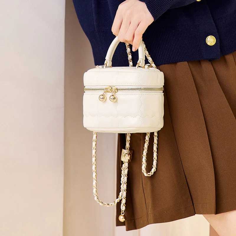 Semir Box Bag Women Summer 2024 New Mini Makeup Bag Little Fragrance Style Handbag Gentle Crossbody Bag C260406