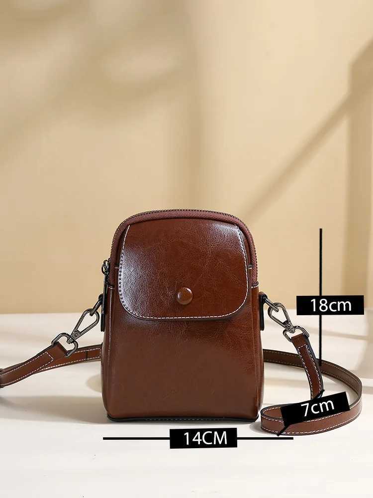 YANATARI mini small genuine leather vintage bag Crossbody Bag mobile phone shoulder bag women mobile bag for women C260406