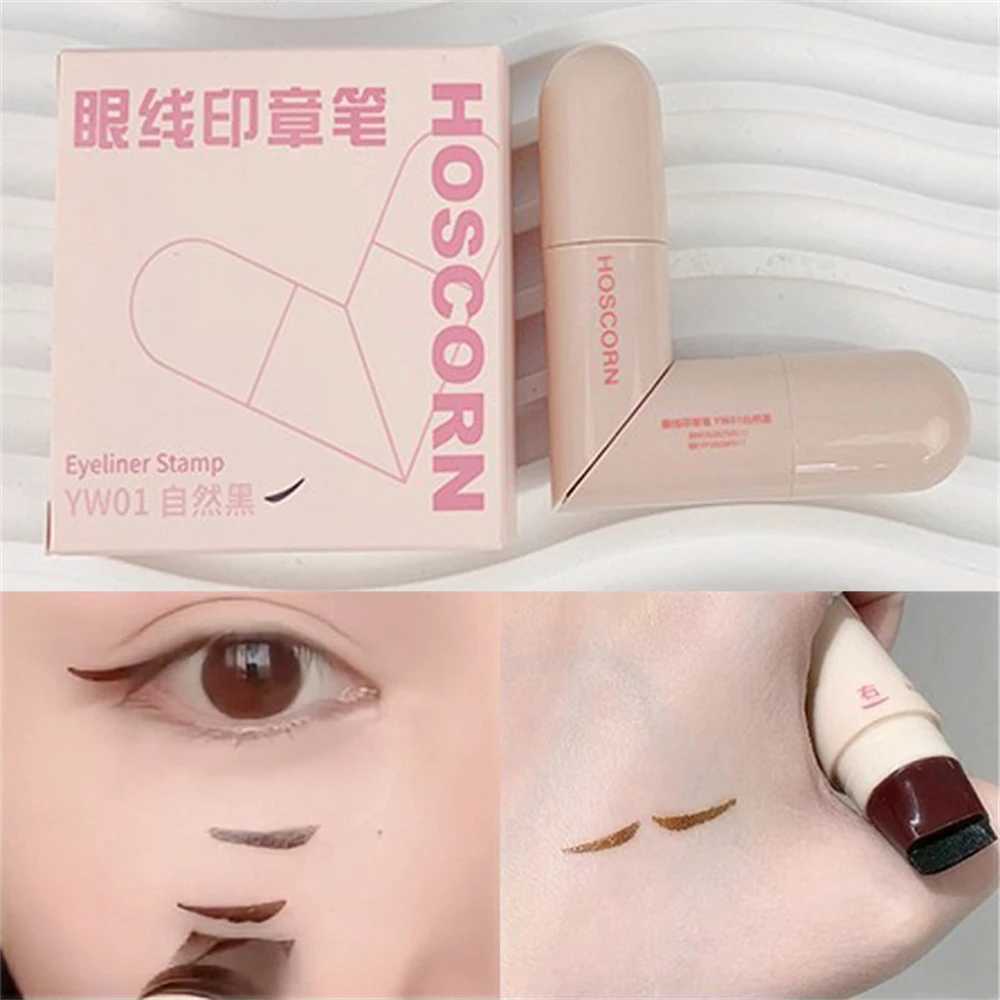 Waterproof Double-Wing Integrated Eyeliner Stamp - Sweat Proof Long Lasting Easy to Use for Beginners Lazy Makeup Stencil H260406