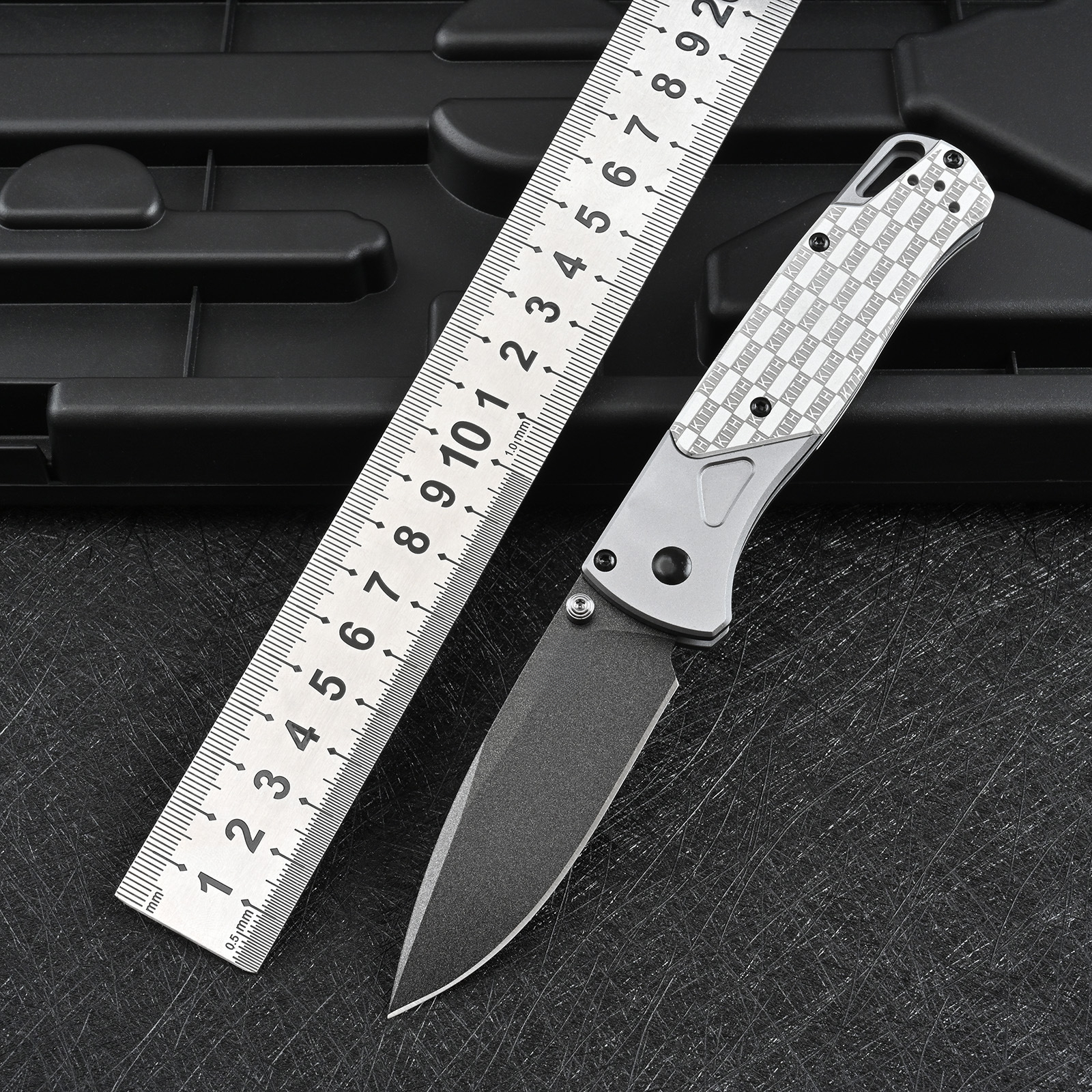 JUFULE 535 KITH Bugout Aluminum Handle Ball Bearings Mark M390 Pocket EDC Tool Camping Hunting Fish Utility Folding Blade Knife