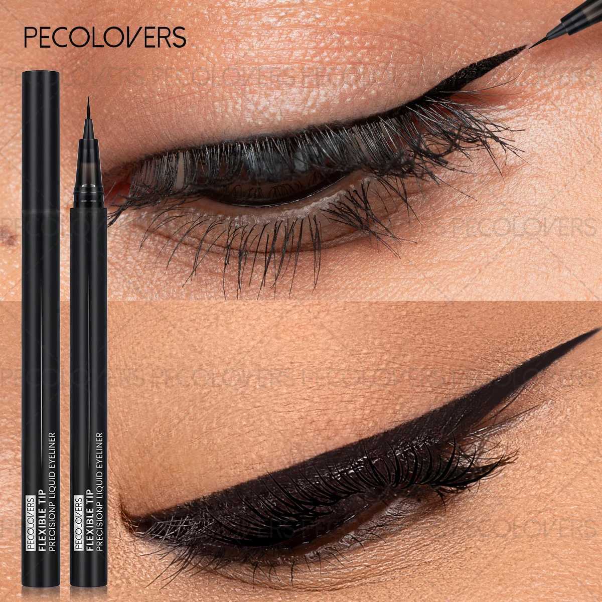 1pc Black Liquid Eyeliner High Accuracy Soft Texture Flexible Tip Design Long-lasting Waterproof 1pc for All Skin Types H260406