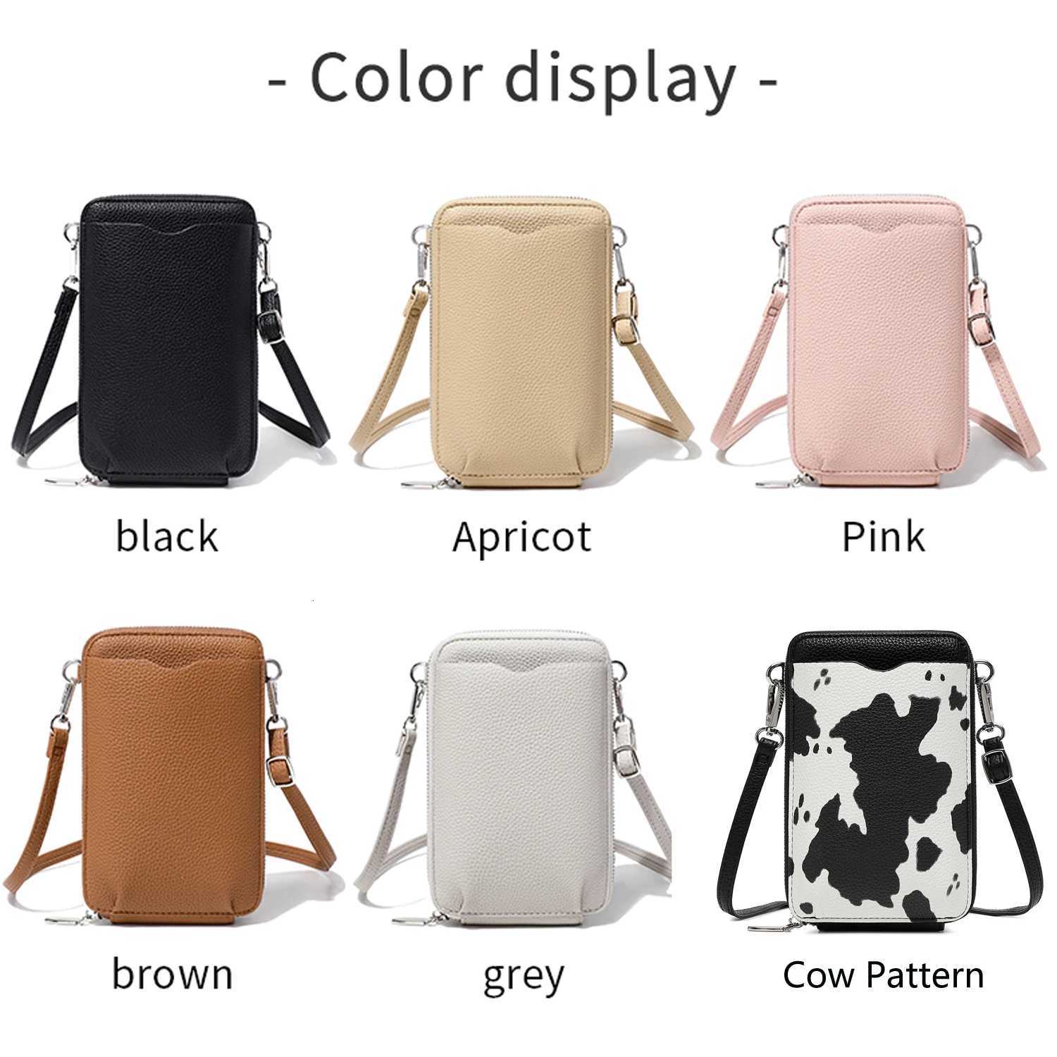 2026 New Womens Crossbody Bag Multi-Function Phone Wallet PU Leather Small Shoulder Bag Card Holder Zipper Purse Daily Casual C260406