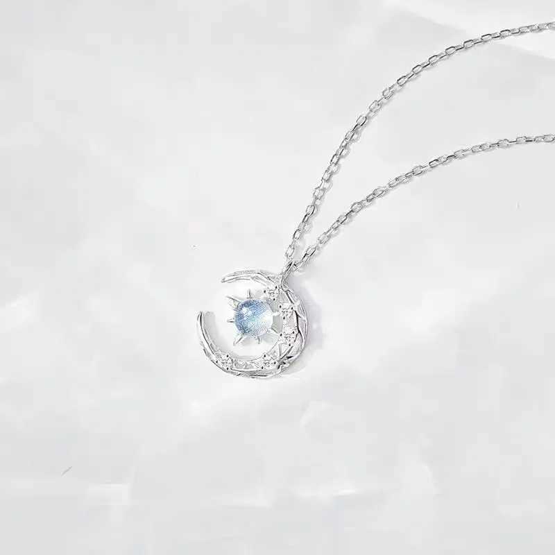 LATS Star Moon Pendant Necklaces for Women Simple Clavicle Chain Fashion Jewelry Accessories H260406
