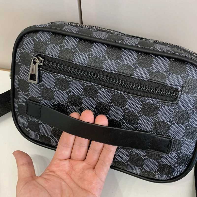 Top-quality PU Leather Men Waist Packs Business Crossbody Bags for Male Fashion Travel Storage Phone Shoulder Bags Clutch Bag C260406