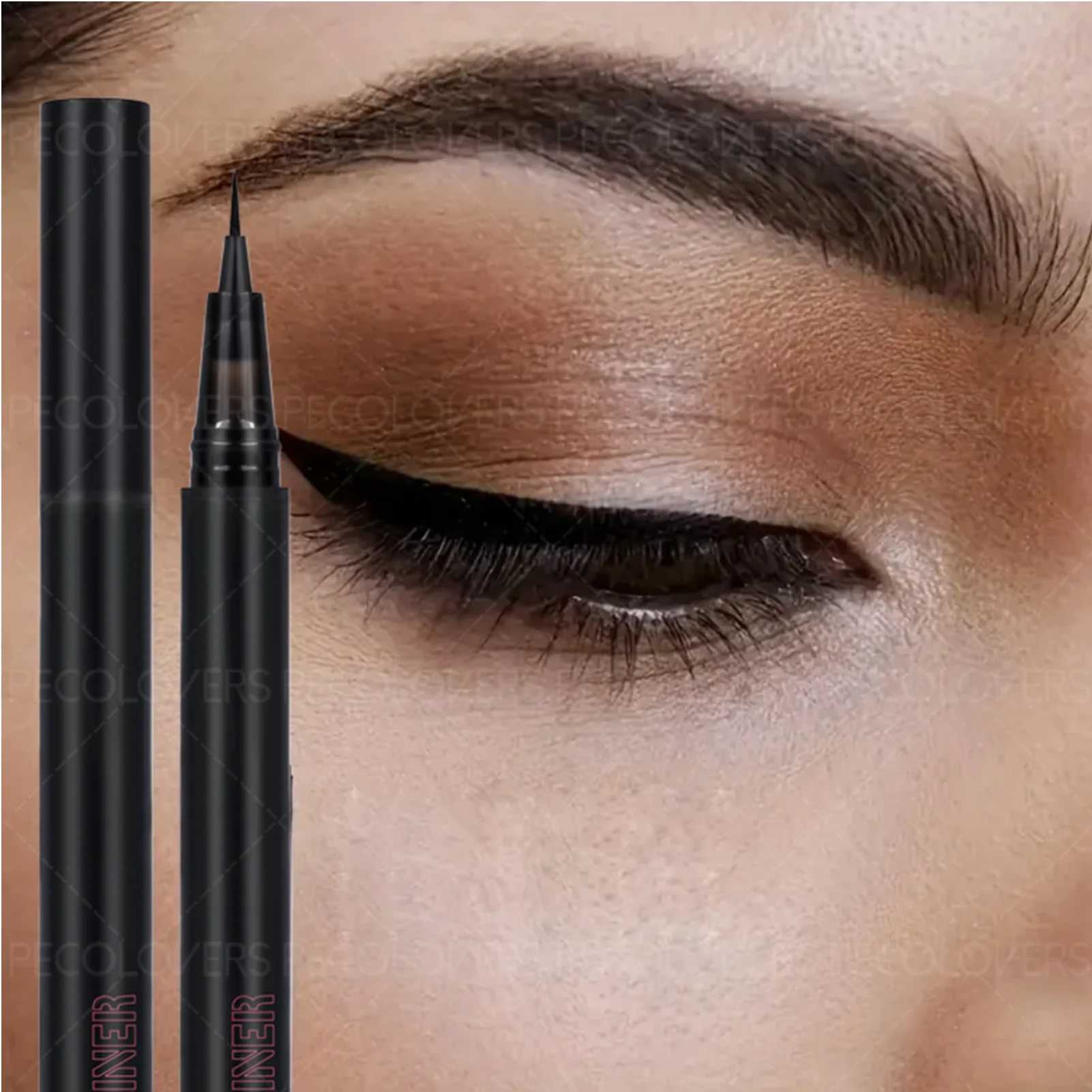 1PC Sleek Smooth Liquid Eyeliner Eyebrow Pen - Waterproof Effortless To Apply Ultra-Lightweight H260406