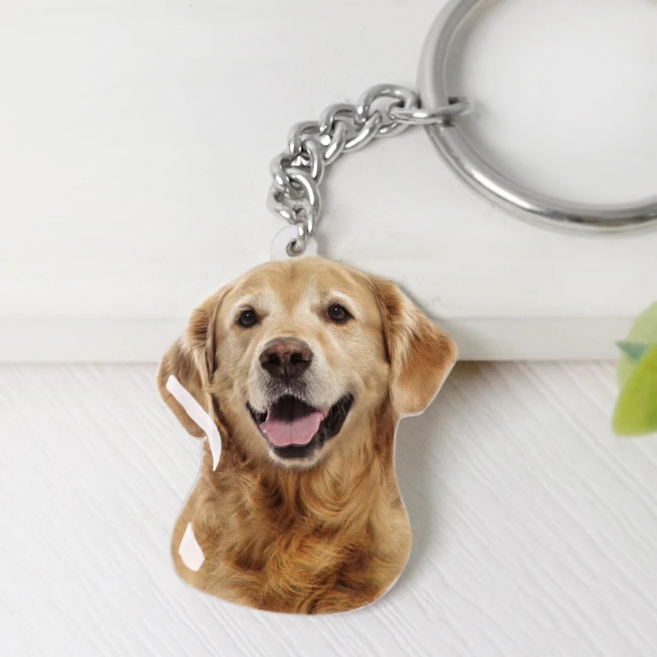 Custom Pet Po Keychain Personalized Dog Keychain Cat Keyring Animal Po Key Chain Accessories Custom Gift for Dog Lover 260403BJ - view 3