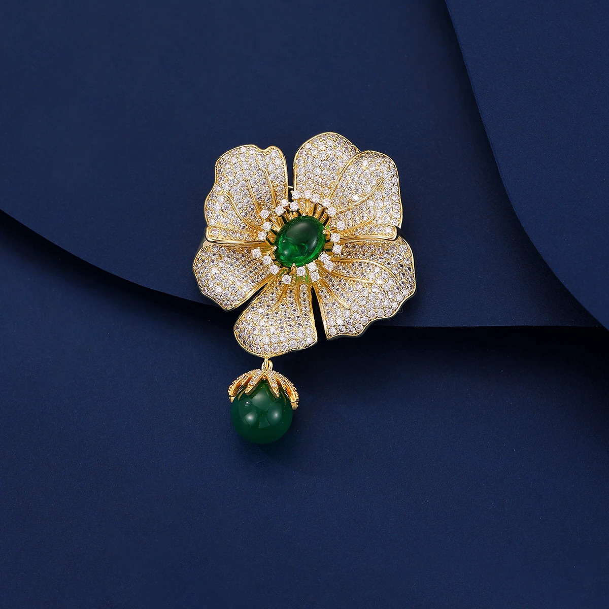 SUYU Chinese Fashion Temperament Womens Luxury Brooch Exquisite And Elegant Micro Inlaid Zircon Jewelry Decoration Holiday Gift 260403BJ - view 4