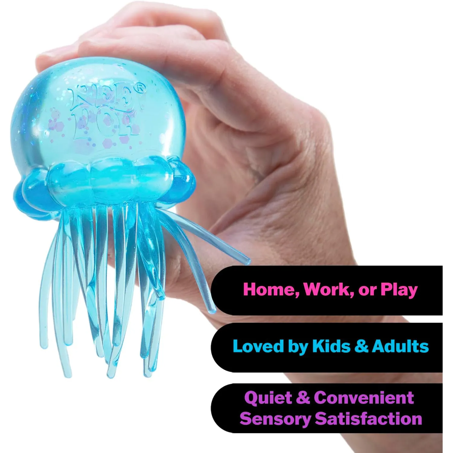 In stock Needoh jellyfish Squishy Pressure Ball Slow Rebound Soft Decompression toy Easter Office Home Decor Kid Adults Birthday Gifts with logo