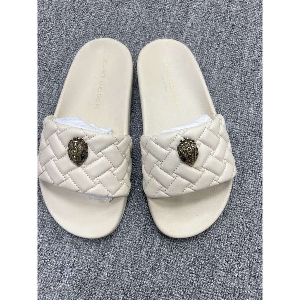 Kurt Geigerr Sandals High Quality Designer Sandal Shoes Slide Color Flat Casual Light Shoes For Ladies Fashion Outdoor Beach Casual Sandals Kurt Geigerr Slides 87C
