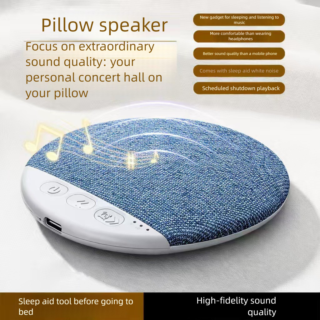 The sleep speaker, same model of pillow-side wireless Bluetooth white noise black technology under-pillow ultra-thin mini audio disc