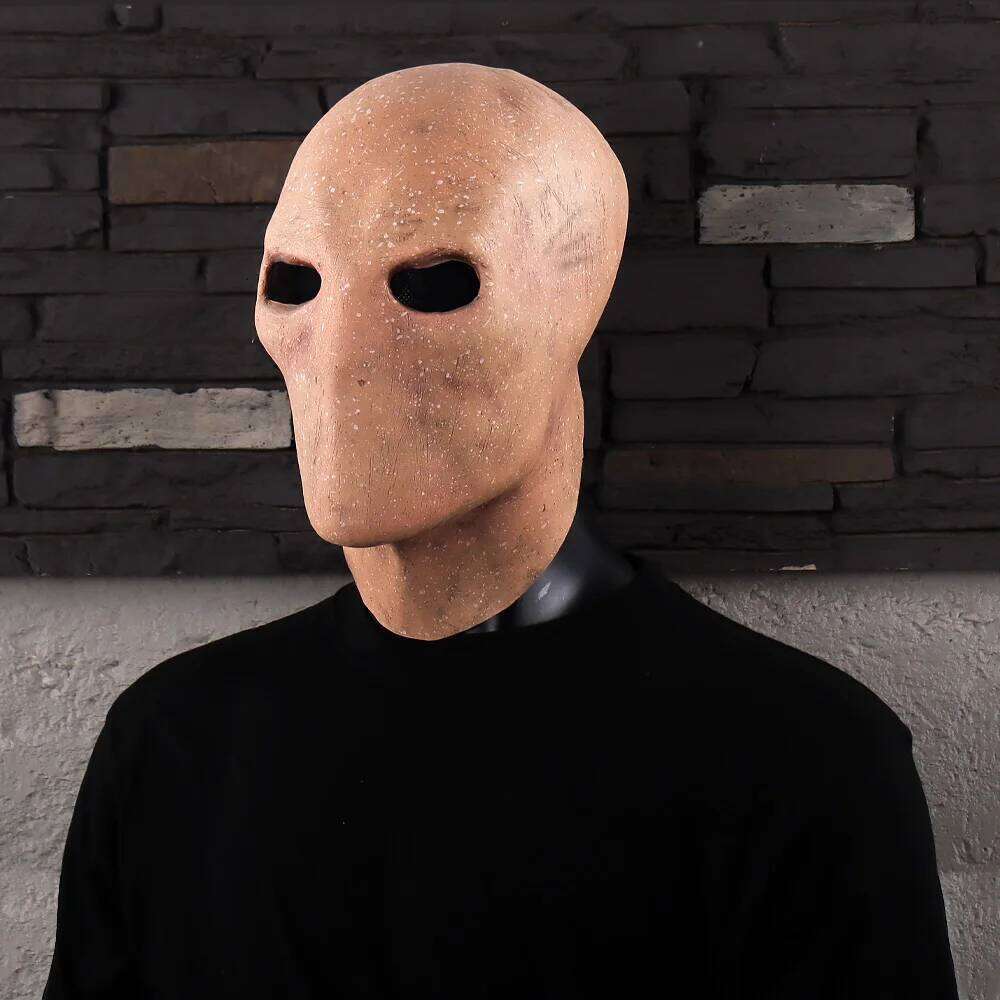 Horror Slenderman Mask Gloves Cospaly Faceless Man Alien Skull Latex Hand Masks Halloween Carnival Purim Party Costume Prop Gift 26Y0406 - view 4