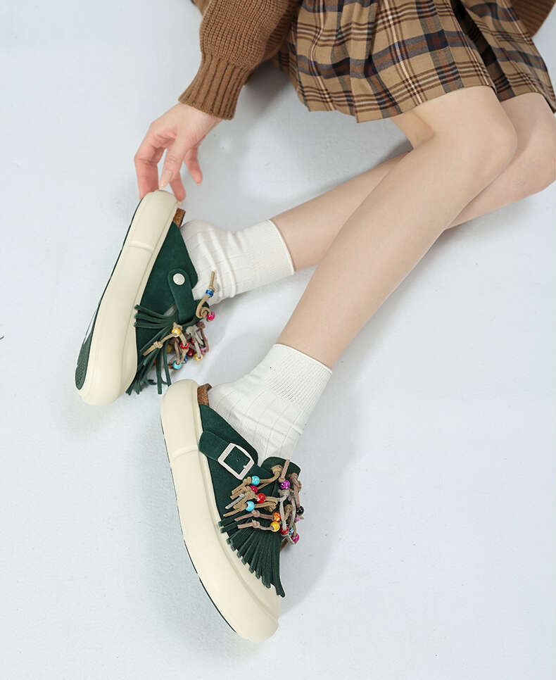 Retro Cork designer shoes Sandals, Flat Shoes, Non slip Shoes, Comfortable Sports Shoes, Four Seasons Travel Vacation Beach Shoes, Green Blue