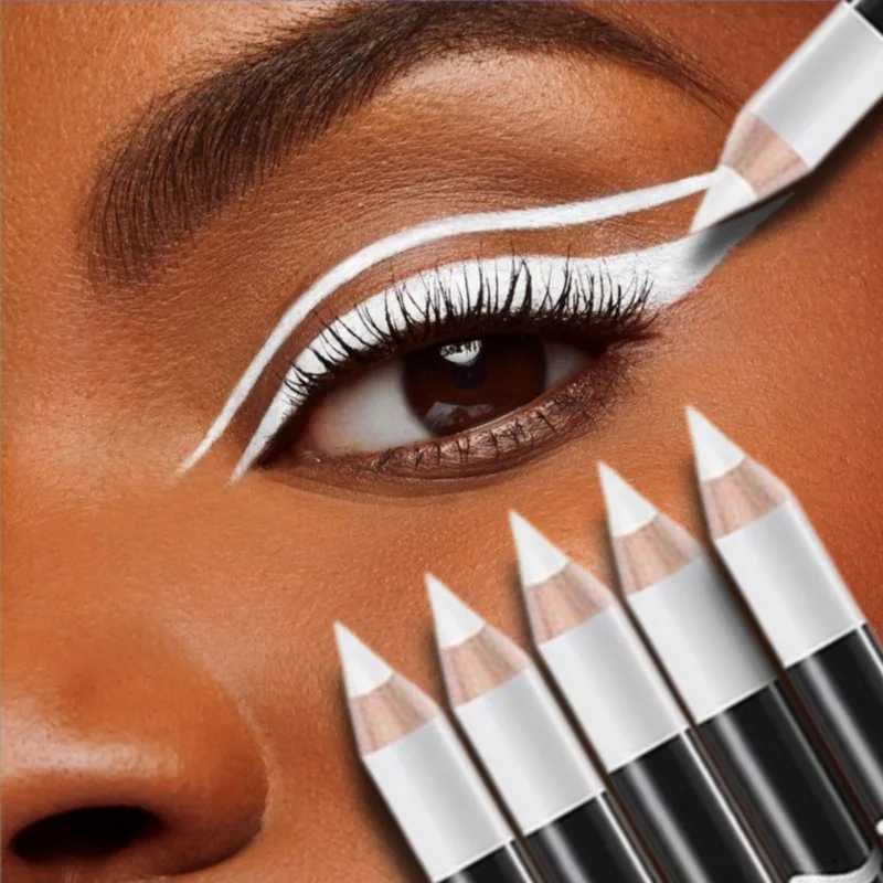 3pcs Fast Drying Matte White Eyeliner Pencil Smooth Waterproof Eyeliner Pen Long Lasting Eyelid Cosmetic Eyes Makeup Tools H260406