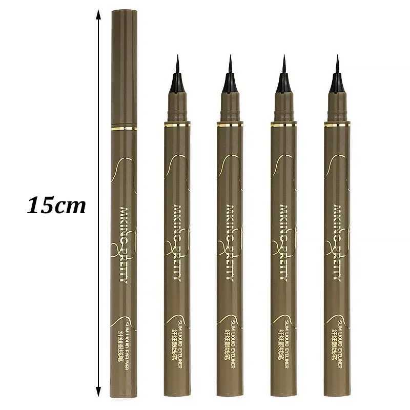 Ultra Thin Black Brown Lower Eyelash Eyeliner Pen Waterproof Lasting Smooth Lying Silkworm Eyes Liner Pencils Eye Makeup Tools H260406