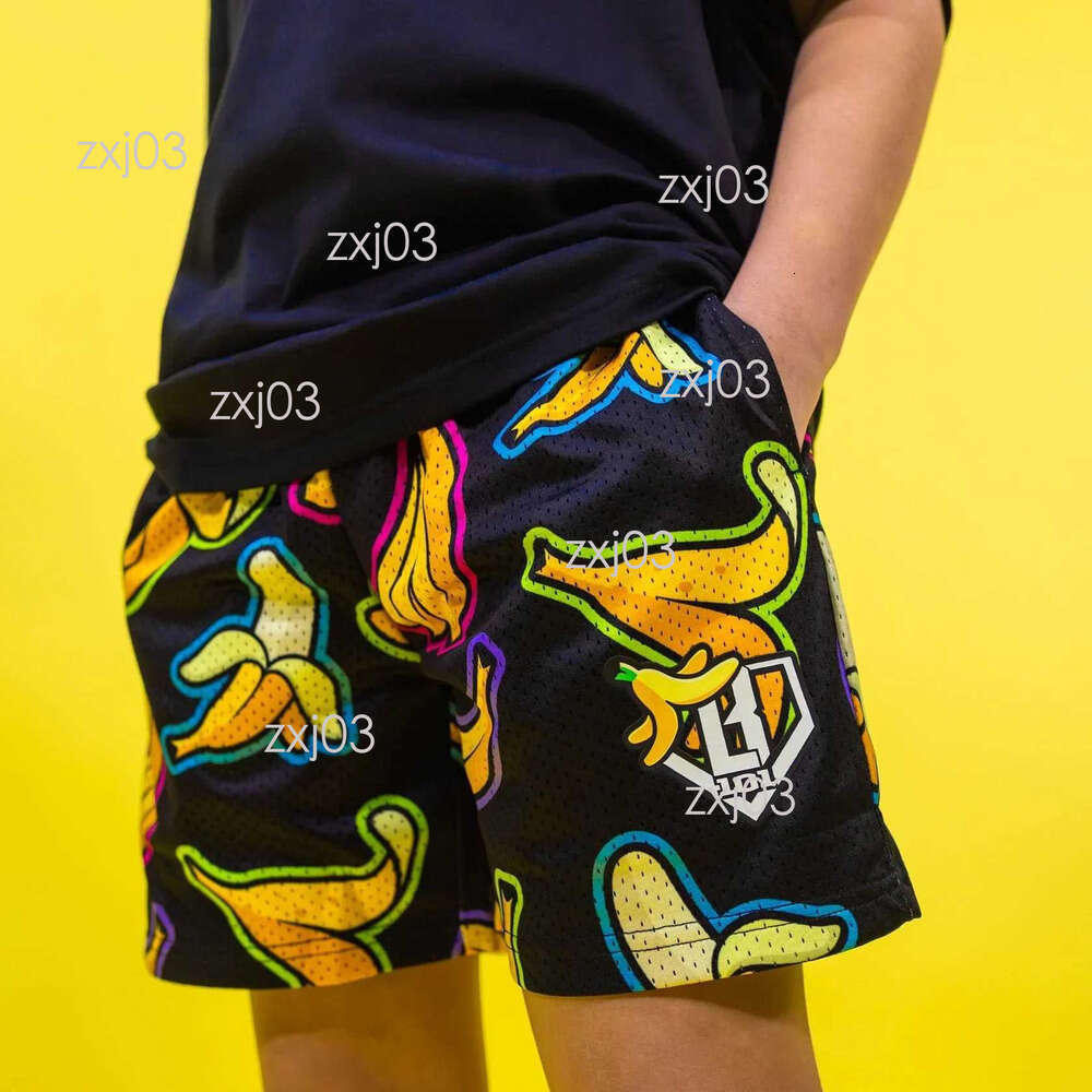 BASEBALL LIFESTYLE 101 Short Youth Summer Banana Youth Shorts Fashion Trend Comfortable Casual Shorts Mens Beach Shorts Sports Fitness Baseball Shorts Ae0