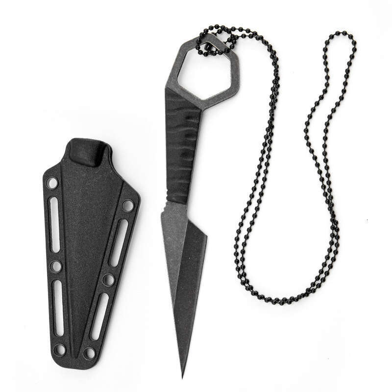 Cross-border best-selling in-stock mini hanging neck EDCK sheath, portable tactical outdoor knife, new Amazon model