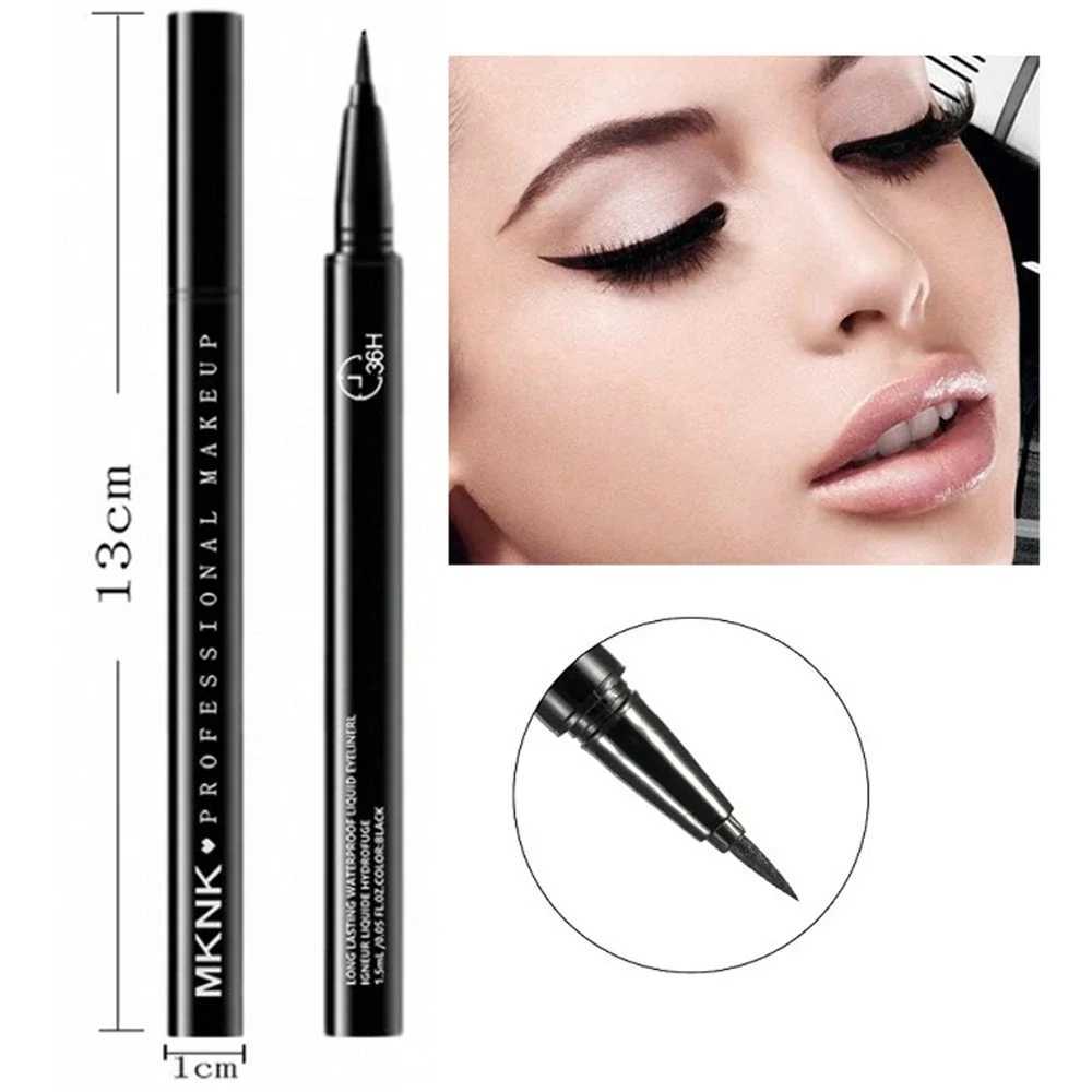 36-Hour Lock Lasting Liquid Eyeliner Pencil Waterproof Black Ink Pen Smudge-Free Matte Quick-dry Eye Liner Smooth Cosmetics H260406