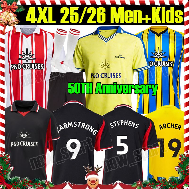 4XL 25/26 ARMSTRONG Redmond Soccer Jerseys STEPHENS ARCHER DOWNES ROBINSON HARWOOD-BELLIS 2025 2026 DJENEPO 1992 ADAMS Men Kids Kit socks full sets Football Shirts