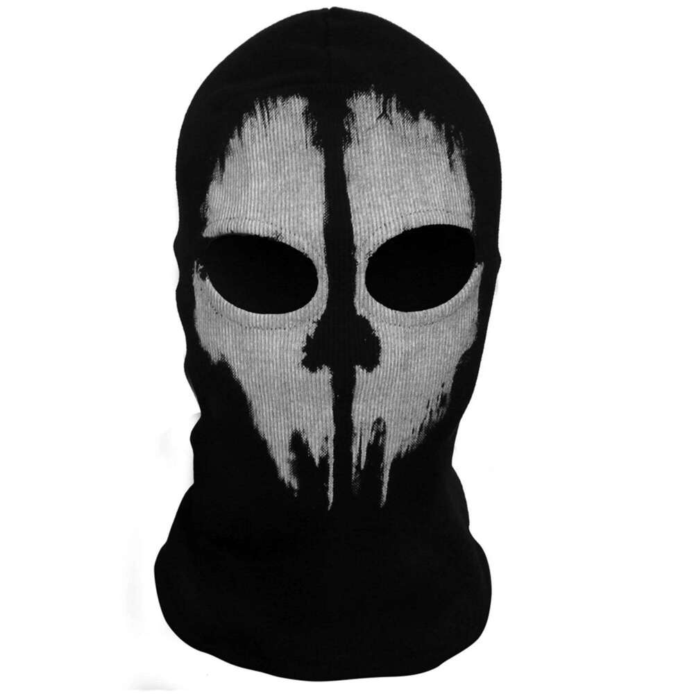 Helmet Unisex Cotton Ghost Mask Skull Ski Headwear Scarf Hood Suitable for Outdoor Motorcycle Warmth 26Y0406