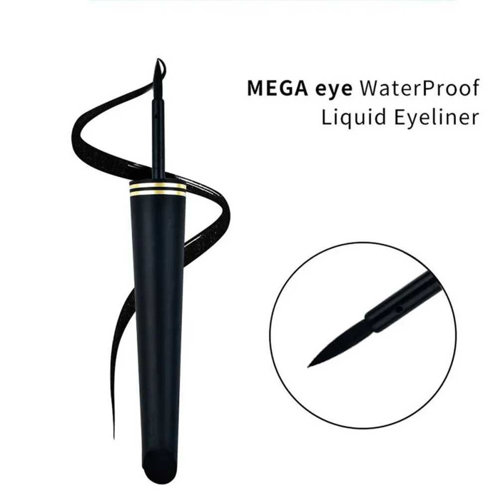Black Liquid Eyeliner Natural Smooth Eye Liner Pencil Lasting Waterproof Quick Dry Non-Smudging Eye Durable Makeup Cosmetics H260406