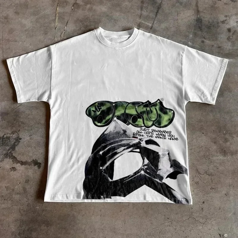 Sopula Vintage The Illest Villain Mf Doom Graphic Casual Street T-Shirt Harajuku Oversized T Shirt Graphic T Shirts 260403