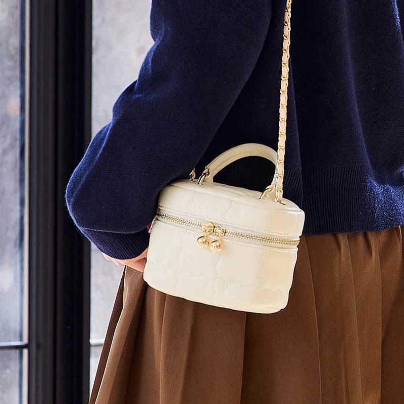 Semir Box Bag Women Summer 2024 New Mini Makeup Bag Little Fragrance Style Handbag Gentle Crossbody Bag C260406