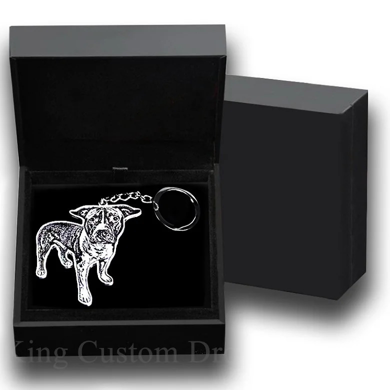 Personalized Pet Keychain Custom Po Custom Dog and Cat Pendant Cute Necklace Memory Jewelry Lettering Gift 260403BJ - view 3