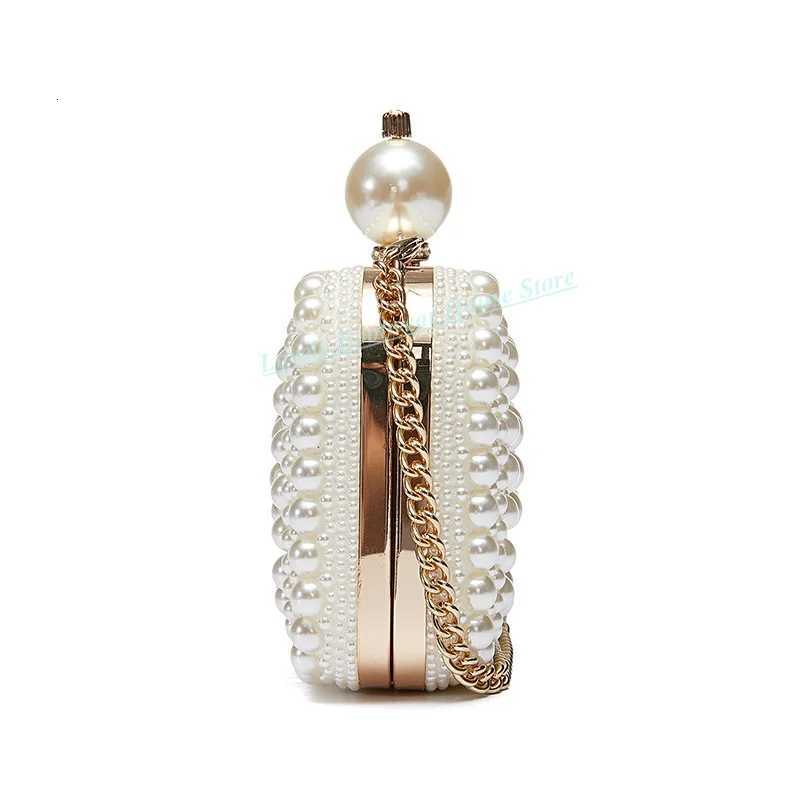 Fashion Lady Woman White Pearl Hasp Mini Bag 1551155Cm Female High Quality Manmade Hard Bag Lady Party Small Cute Bag C260406