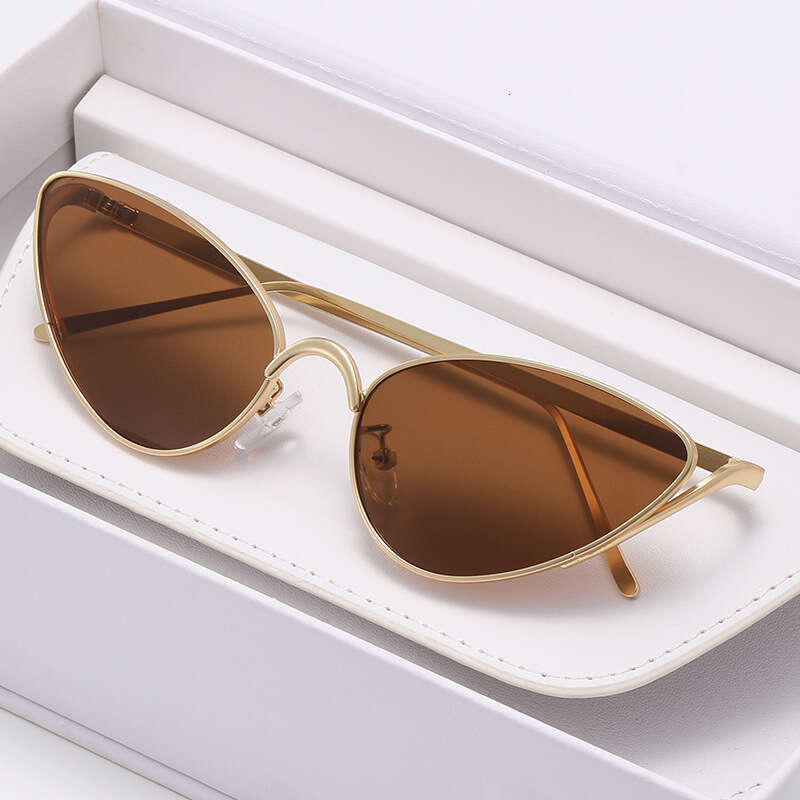 Niche High-End Y2k Trendy Cat Eye Retro Street Style Fashionable Personality European And American Ins Sunglasses Chunjinqiuli