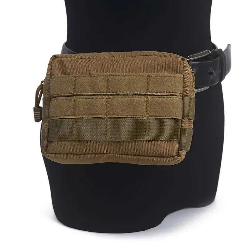 Molle Waist Bag Men Outdoor Camping Wallet Climbing Purse Fanny Pack Edc Phone Bag Nylon Hunting Belt Pouch C260406