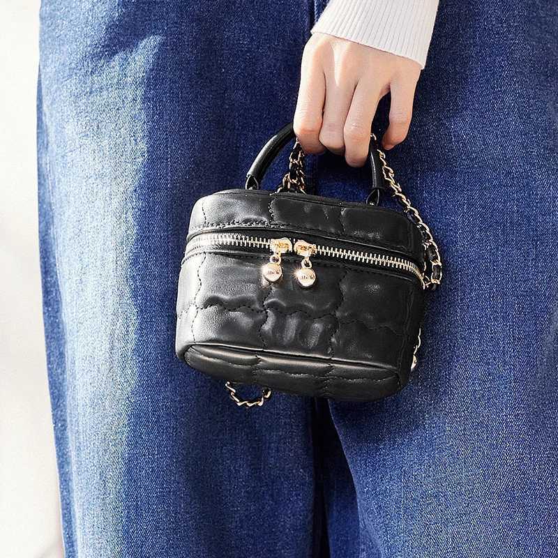 Semir Box Bag Women Summer 2024 New Mini Makeup Bag Little Fragrance Style Handbag Gentle Crossbody Bag C260406