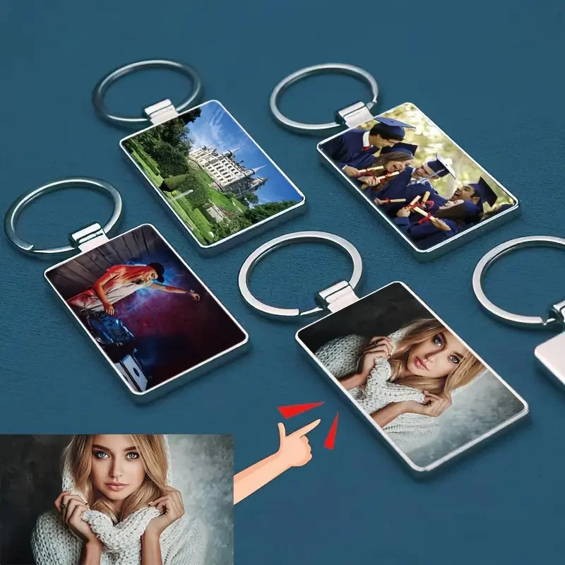 Personalised zinc alloy metal keychain customisable with pos suitable as a gift for birthdays graduations or anniversaries 260403BJ