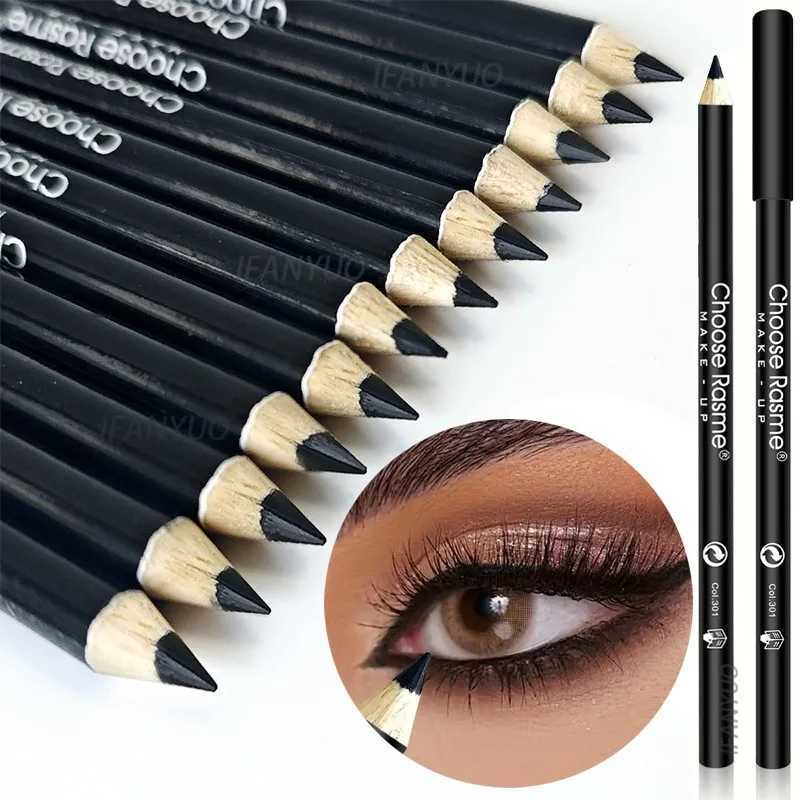 1/3Pc High Pigmented Eyeliner Pencil Black Wooden Eyeliner Eyebrow Pencil Hard Refill Smooth Black Long-Lasting Cosmetics Makeup H260406