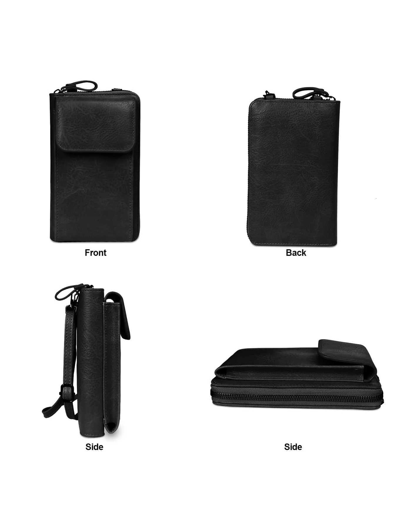 MIYIN Multi functional retro style PU leather crossbody bag fashionable solid color mobile phone bag womens casual shoulder bag C260406