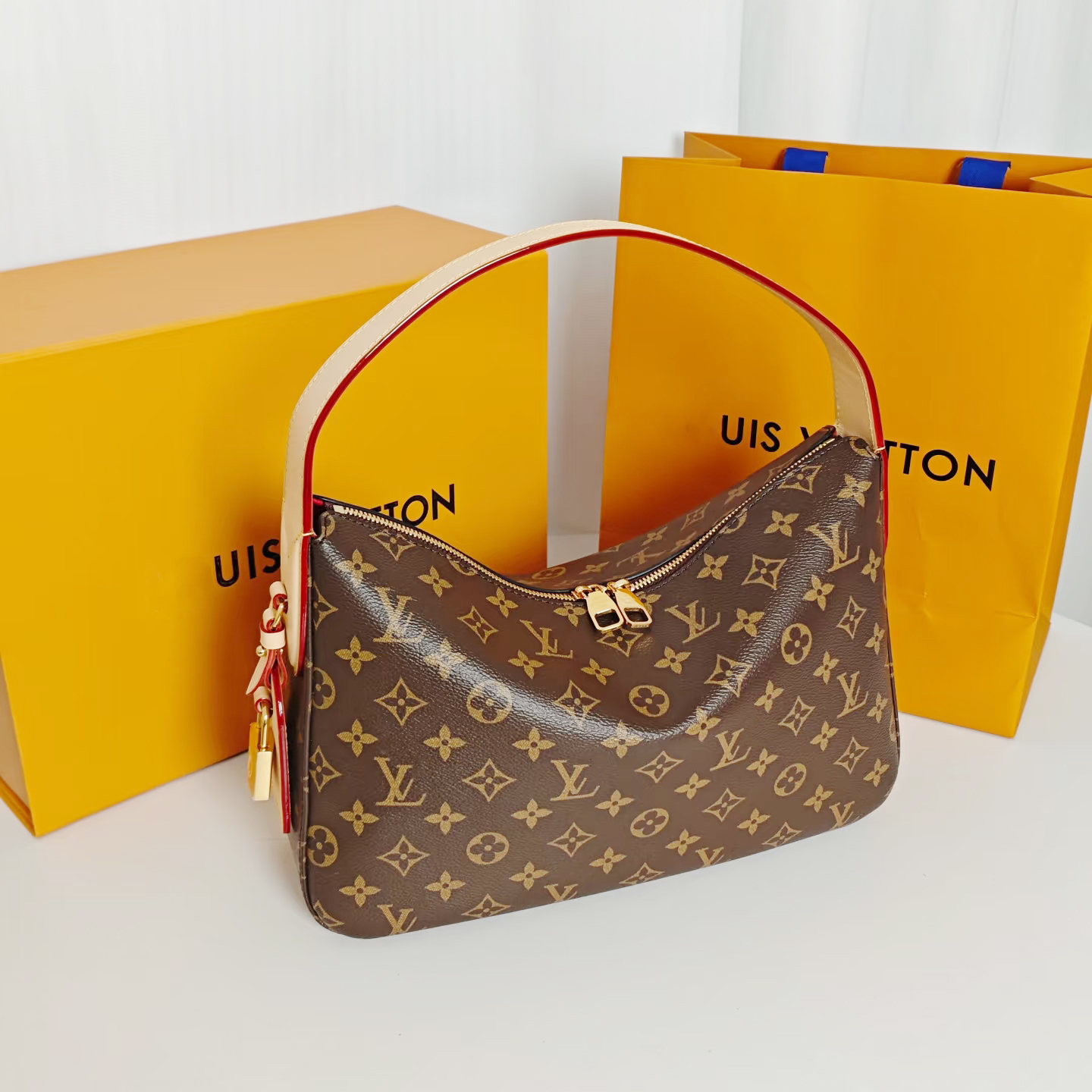 SL0UCHY MM Luxury Bags Designer Bags Wallets Handbags Women's Shoulder Bags High-Quality Coated Canvas Brown Zipper Closure Bag Trending Style 5A