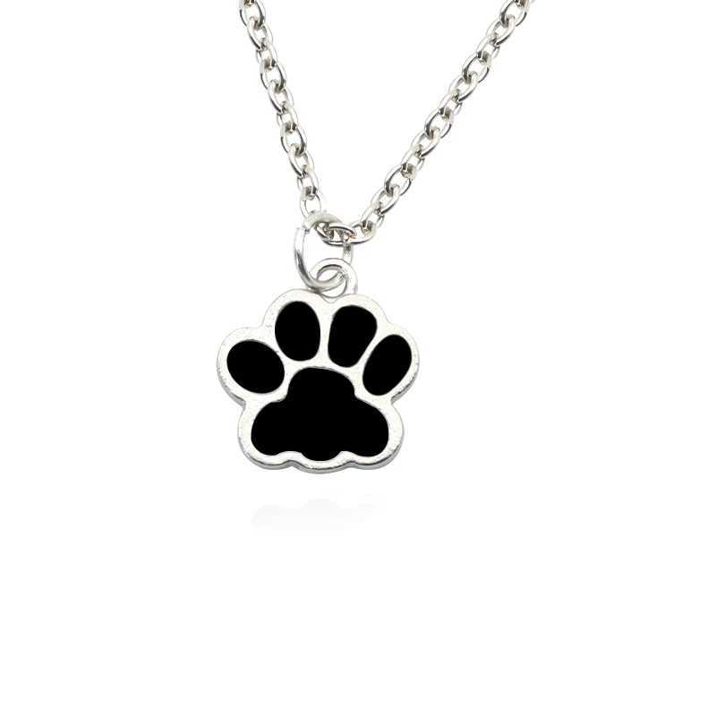 Fashion Dog Paw Cat Footprint Necklace for Women Kpop Animal Dripping Pendant Clavicle Chain Men And Women Jewelry Sets Gift H260406