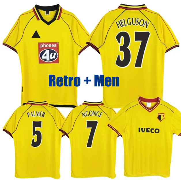 retrio 99 01 82 85 soccer jerseys shirts NGONGE HYDE MOONEY HELGUSON KYPRIANOU CHAKVETADZE LOUZA DWOMOH 1999 2001 1982 1985 retro football Mens Womens Kit uniform
