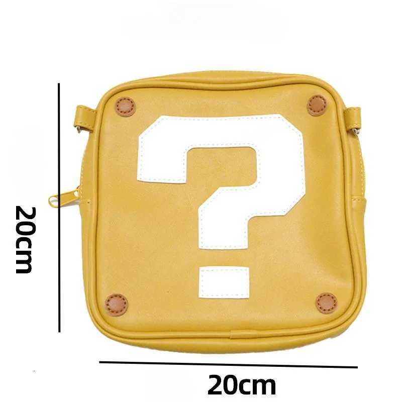 Question Mark Womens Crossbody Bag Cartoon Cute Phone Bag Makeup Handbag PU Small Square Bag Storage Bag Handbag C260406