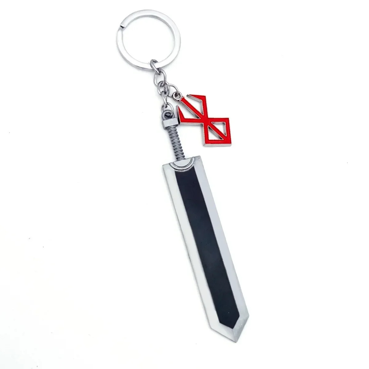 Red Black Keychain Sword Backpack Pendant Wholesale Customized Bulk Jewelry Accessories for Men Women 260403BJ - view 5