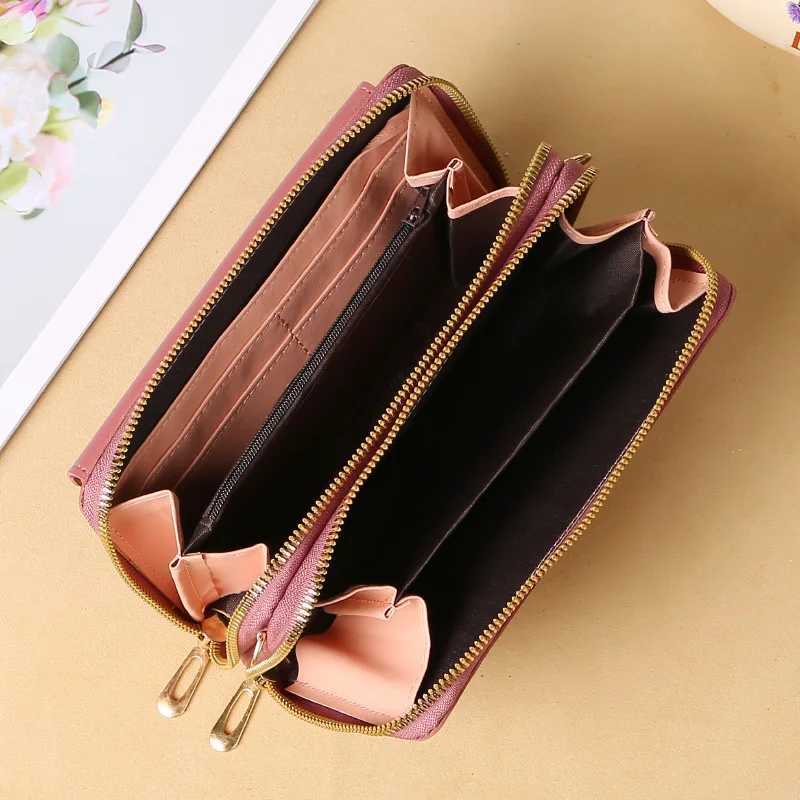 2025 New Womens Crossbody Bag Korean Edition Fashion Shoulder Bag Versatile Large Capacity Double Zipper Phone Bag C260406