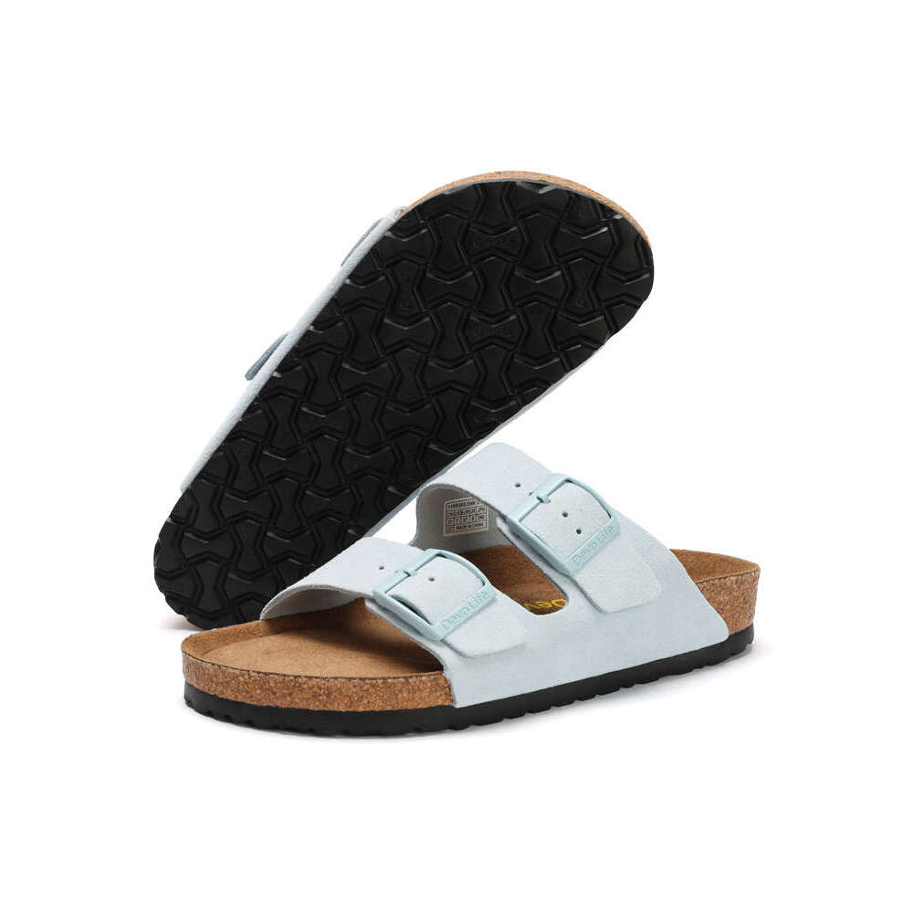 Cork shoes, breathable designer shoes flat shoes, dad shoes, retro casual shoes, Forrest Gump shoes, sports shoes blue gray 2618