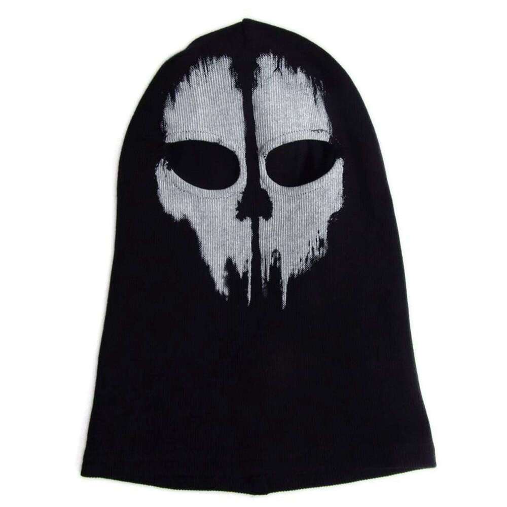 Helmet Unisex Cotton Ghost Mask Skull Ski Headwear Scarf Hood Suitable for Outdoor Motorcycle Warmth 26Y0406
