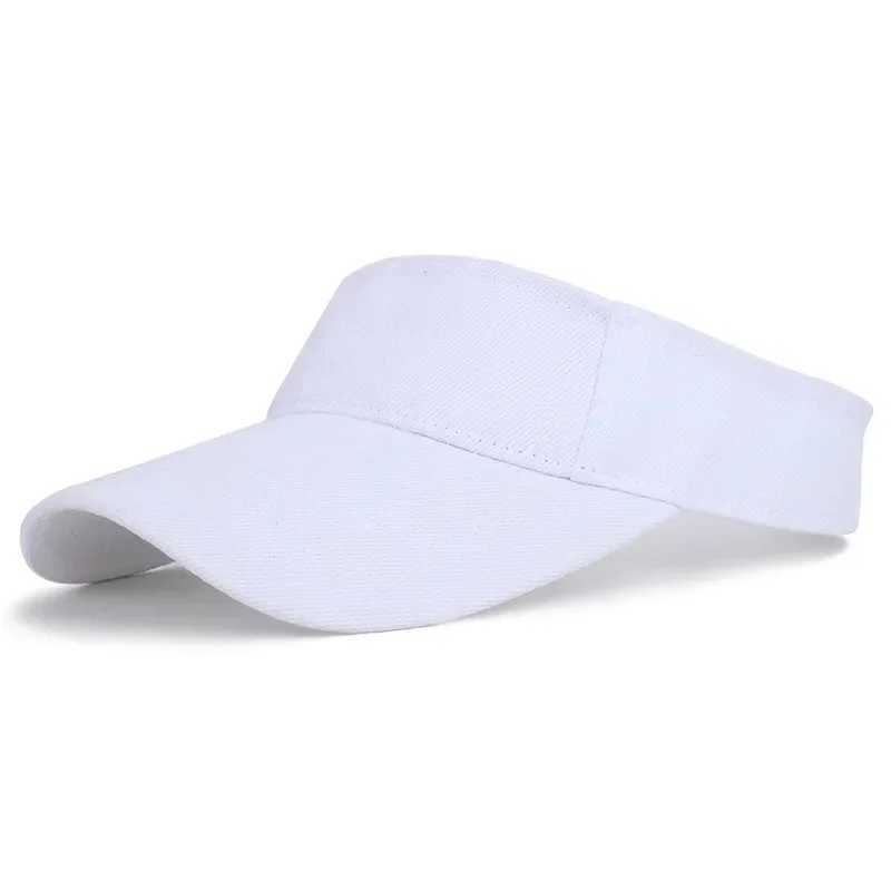 Tennis Caps UV Protection Outdoor Cycling Running Fishing Beach Caps Solid Color Breathable Sun Hats Men Women Summer Visor Caps H260407