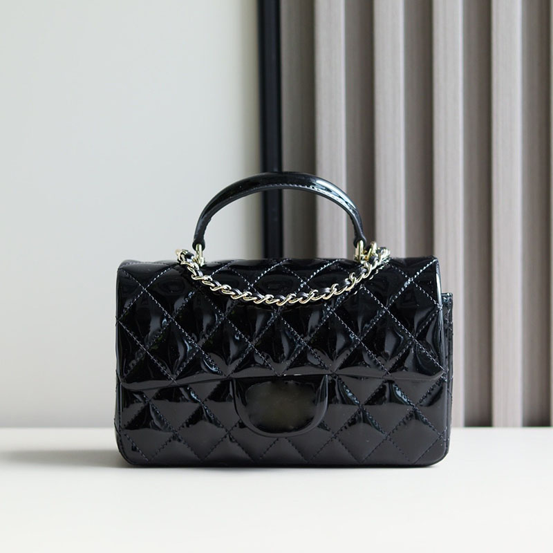 Mini CF Handle Bag Designer Flap Bag Vintage Cross body bag Classic Luxury bag Women Genuine leather bag Single shoulder bag Diamond shaped bag Lady Fashion Bag Purse