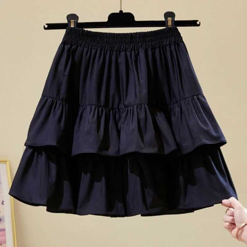 Korean Style Girls A line Puffy Layered Skirt Summer Kids Clothing with Umbrella Design Stylish Comfortable H260407