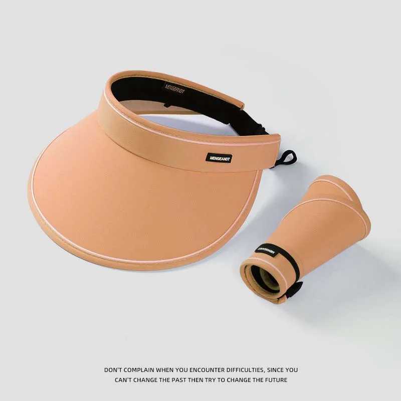 Spring New Sun Hat Womens Uv Protection Sun Hat Summer Empty Cap Large Brim Outdoor Cycling Face Shade Hat Woman Face Small H260407