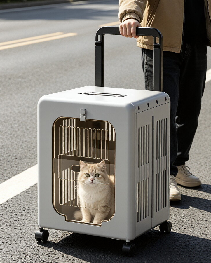 2026 Pet dog kennel Genki Cat kennel winter warm four seasons universal cold cat house winter closed cat kennel pet cage