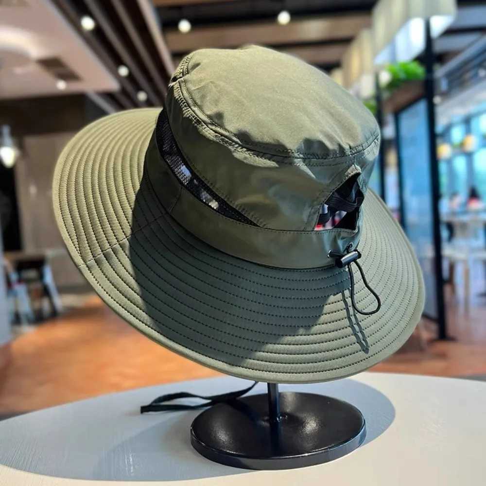New Anti-Sun Bucket Hat Anti-UV Adjustable Beach Hat Breathable Folding Fisherman Hat Outdoor Sports H260407